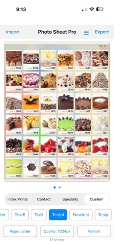 Photo Sheet Pro screenshot