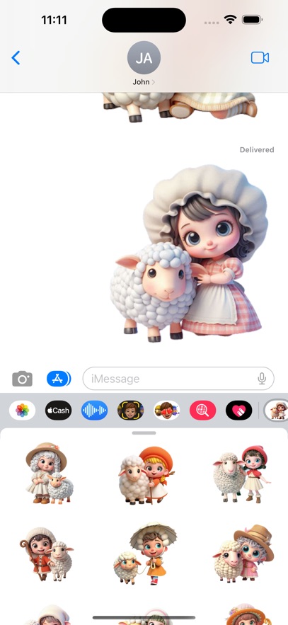 Little Bo Peep Stickers