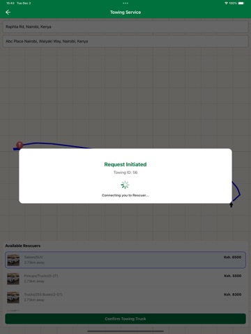 AA Kenya. iPad screenshot