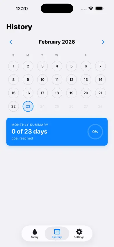 Hydration Streak - Water Log screenshot 1