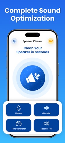 Speaker Cleaner & Sound Meter iPhone screenshot