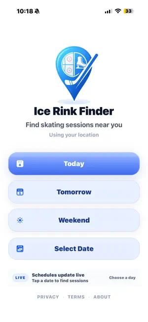 Ice Rink Finder screenshot 1