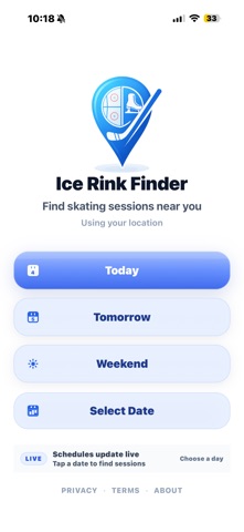 Ice Rink Finder Screenshot 1 of 6