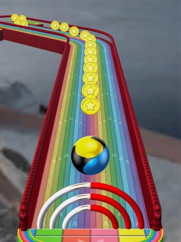 Super Sky Rolling Ball Game iPad screenshot