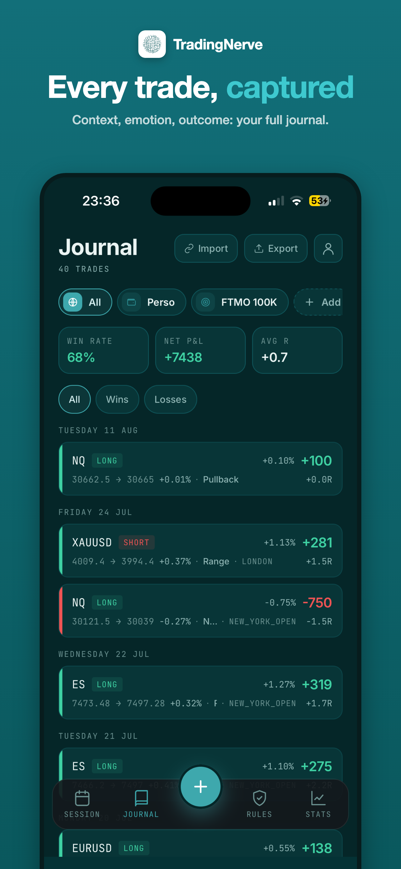 TradingNerve: Trading Journal screenshot 3