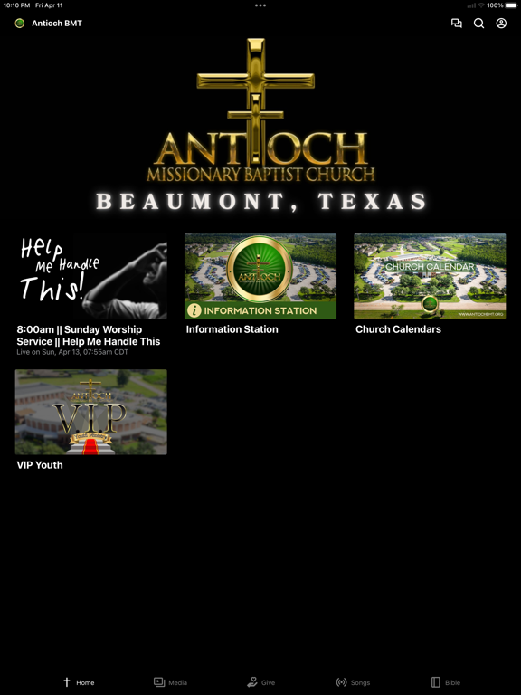 Antioch Beaumont iPad screenshot 1 - Lifestyle app