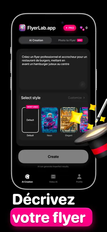 FlyerLab – AI Flyers & Posters screenshot 1 of 4