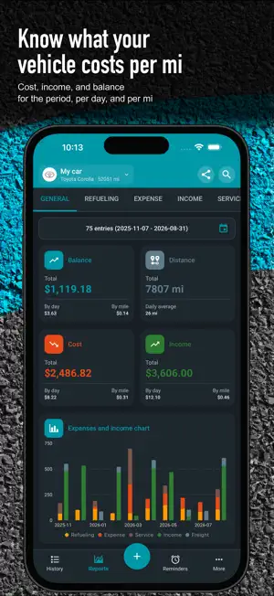 Drivvo - Car Expense Tracker screenshot 2