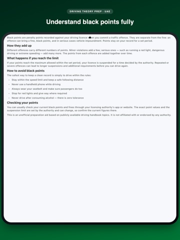 Drive Theory UAE: Test Prep iPad screenshot