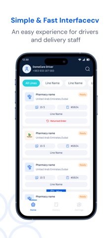 DomeCare Driver screenshot