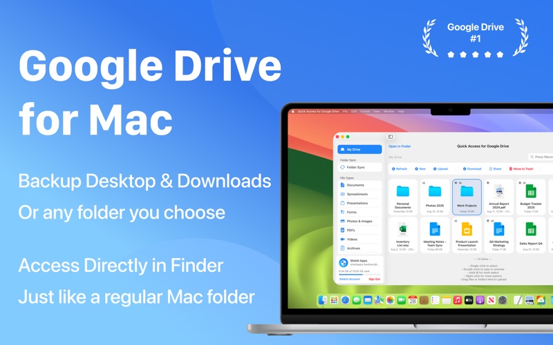 Quick Access for Google Drive iPhone screenshot
