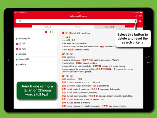Dizionario Cinese Hoepli iPad screenshot