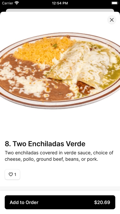 Casa Mexico iPhone screenshot 4 - Food & Drink app