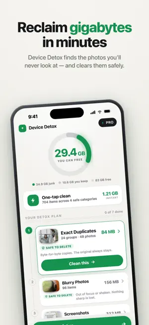 Device Detox - Photo Cleaner screenshot 2