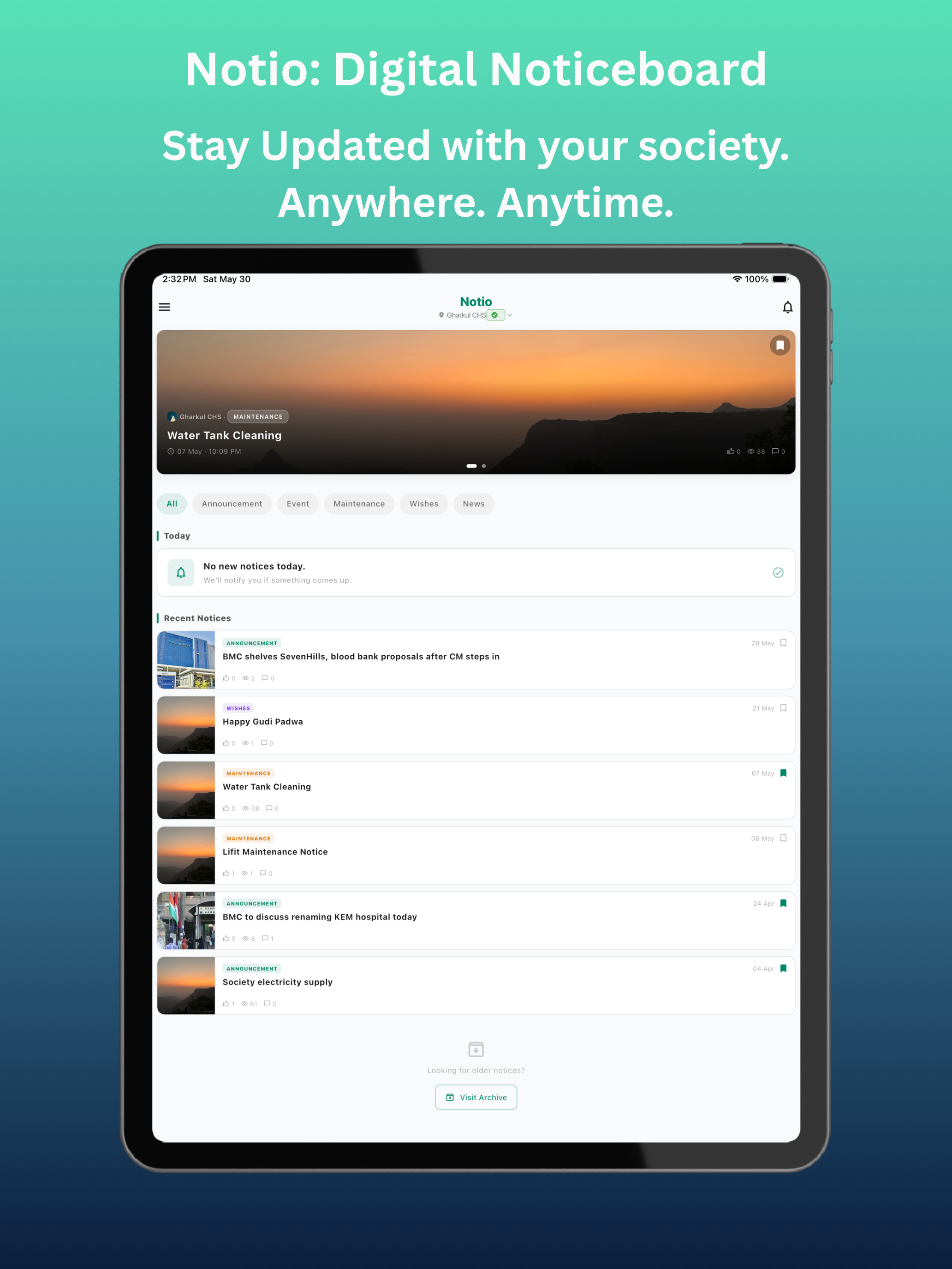 Notio - Digital Notice Board