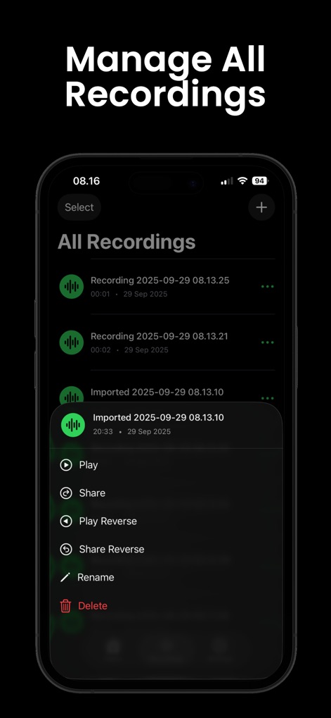 Reverse Audio · - Music App | MWM