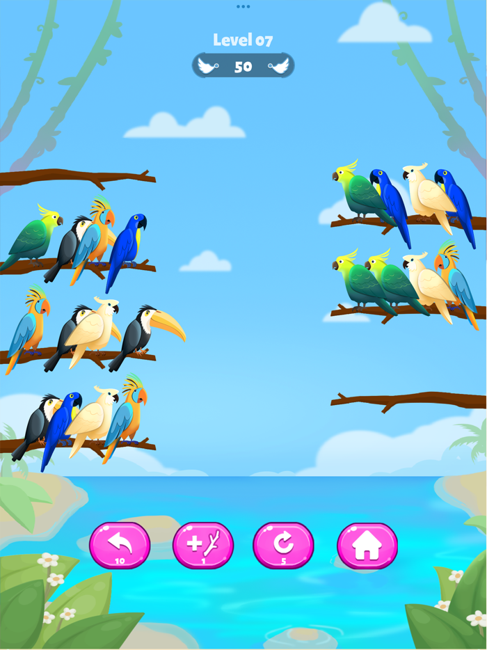 Bird Puzzle - Sorting Games