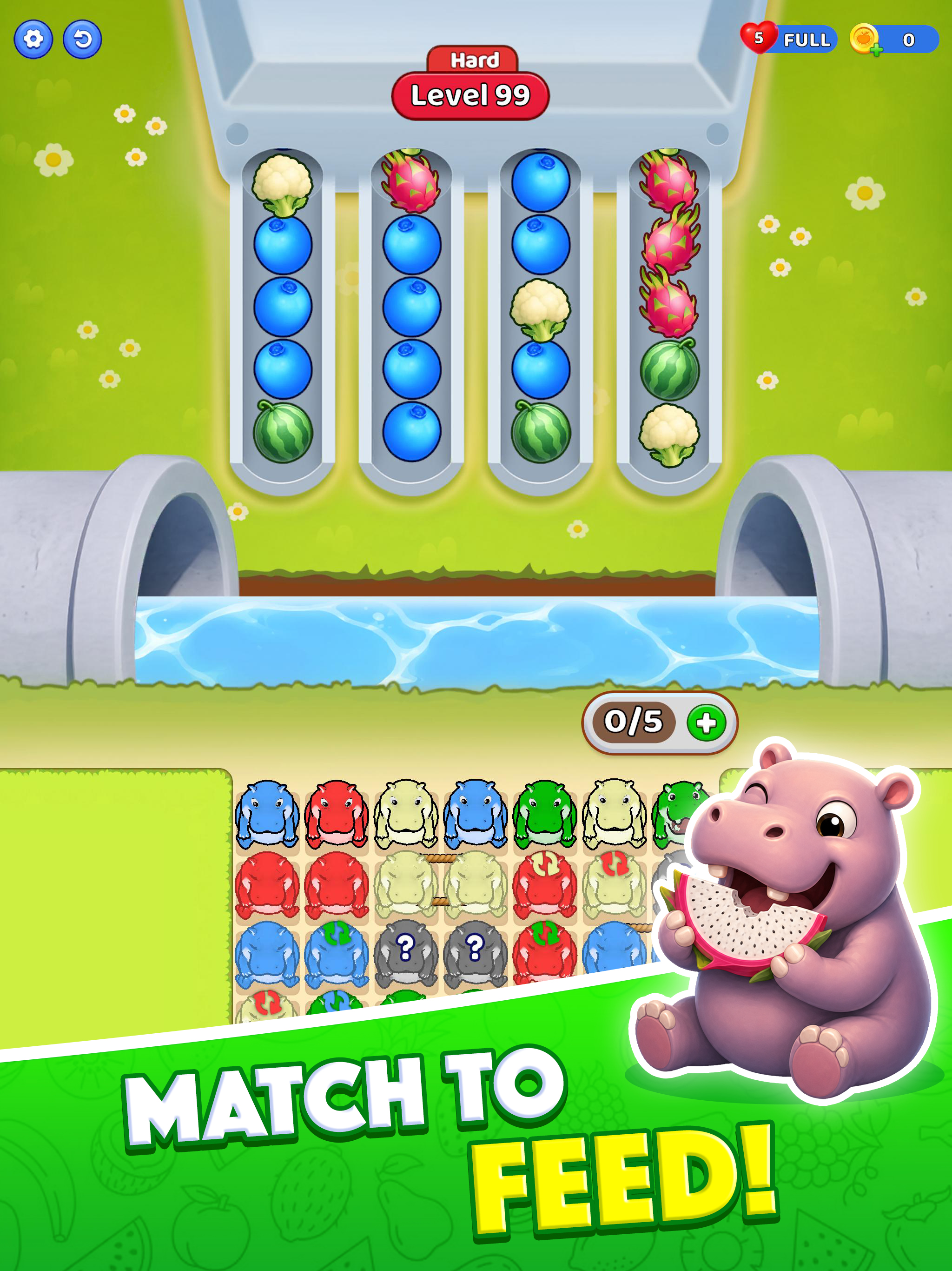 Hippo Feed : Sort Fruit screenshot 14