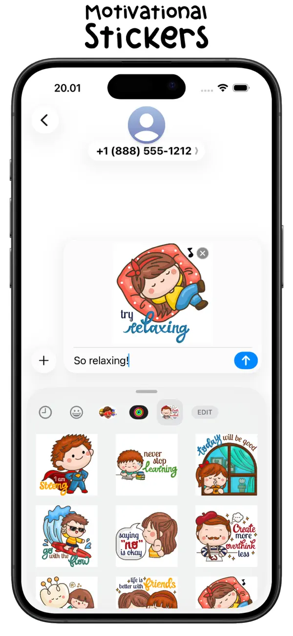 Screenshot #3 pour Adorable Motivational Stickers