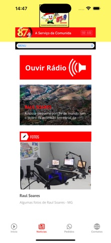 Rádio UAI FM Raul Soares screenshot