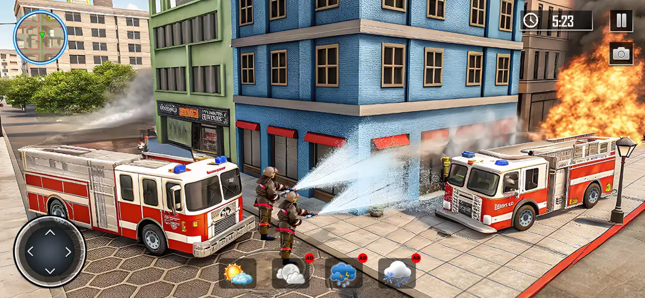 Screenshot #3 pour Jeu Sauvetage Camion Pompiers