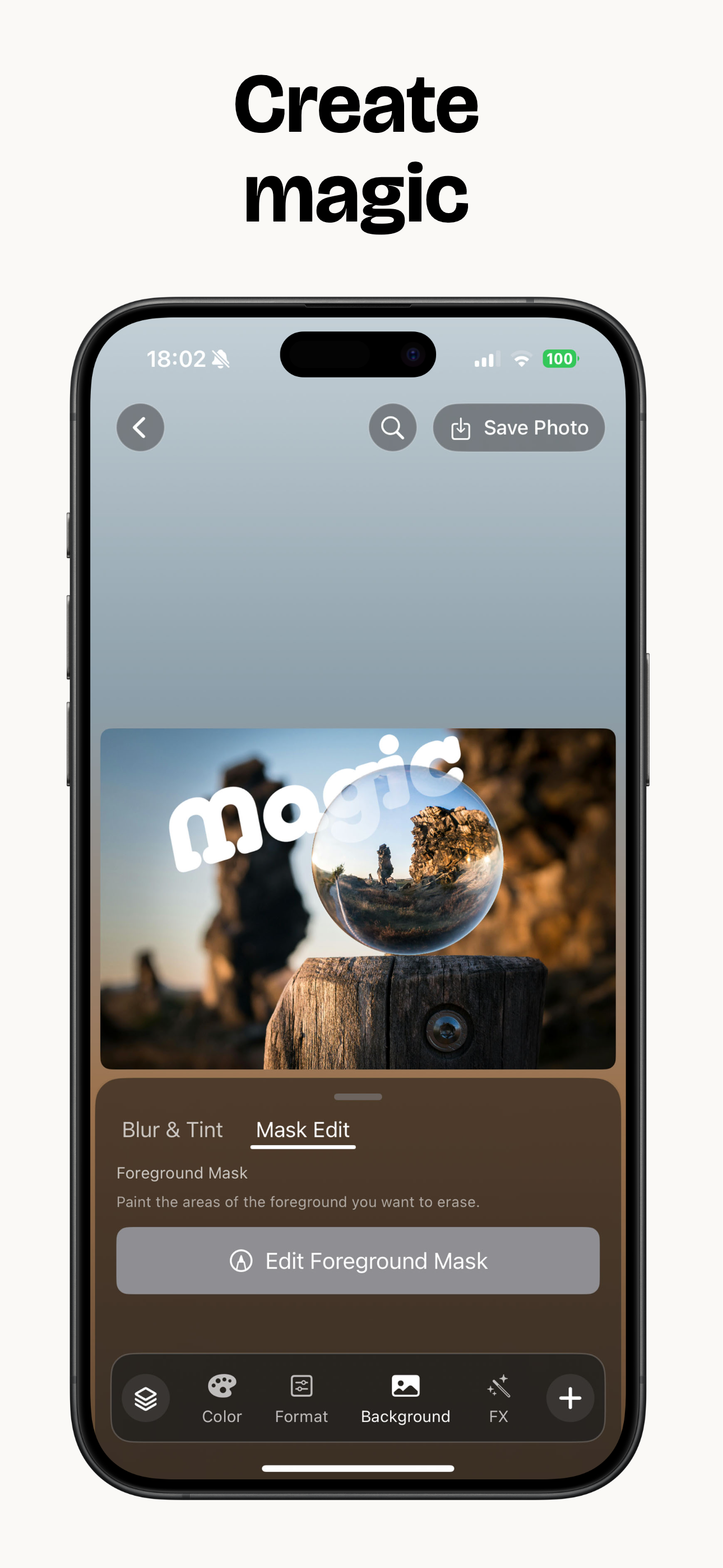 Behindly: Text Behind Photo