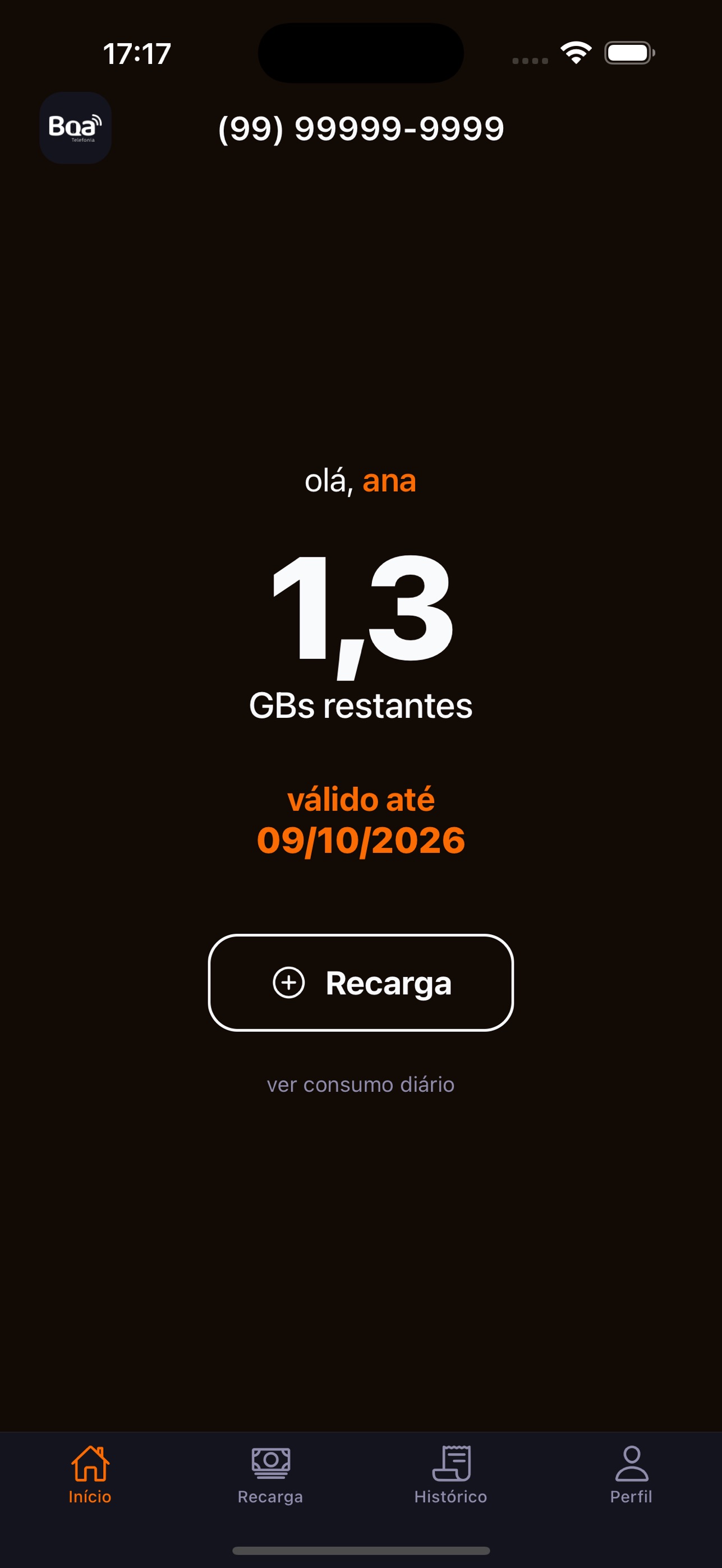 Screenshot 1 of Boa Telefonia