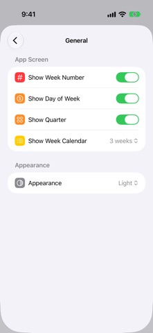 Weeklet – Week Number Screenshot 3 of 10