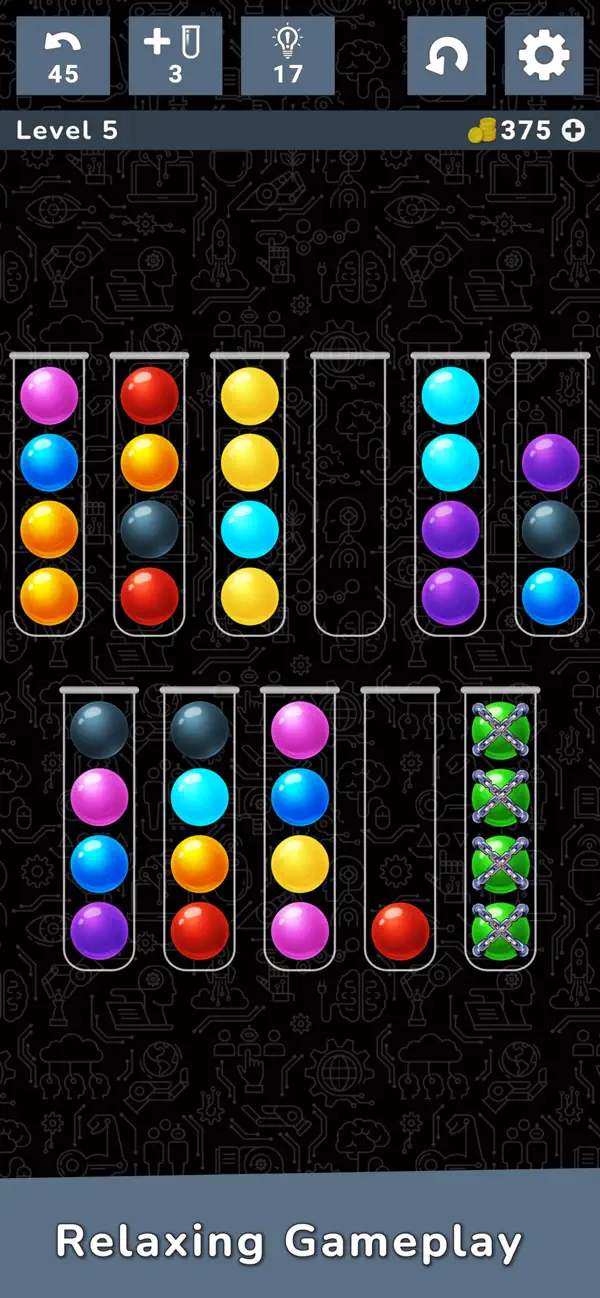 #5. Color Cascade Ball Sort Puzzle (iOS) By: Color Cascade Studios LLC