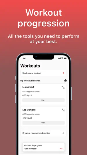 Exercise log - Road to Adonis screenshot 1