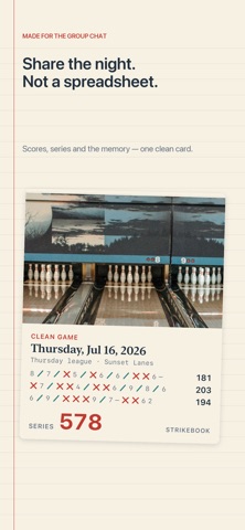 StrikeBook: Bowling Tracker Screenshot 5 of 6