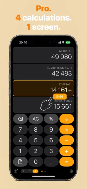 Parallel: Multi Calculator screenshot 2