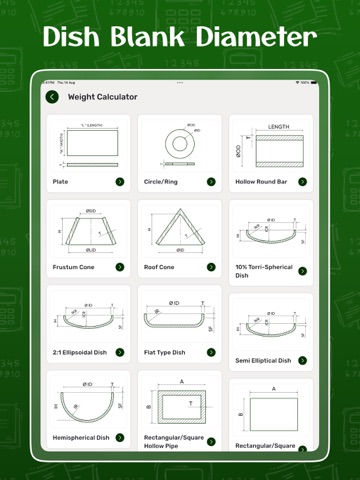 Fabrication Tools Calculator iPad screenshot