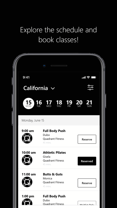 Quadrant Fitness iPhone screenshot 3 - Health & Fitness app
