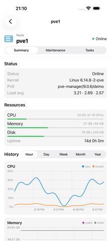 Aprox - a Proxmox VE client Screenshot 7 of 10
