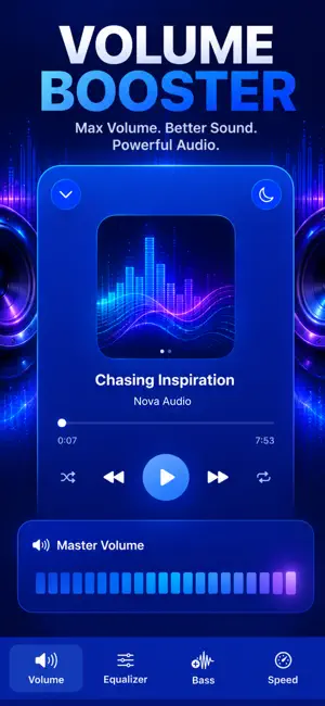 Volume Booster Max - Loud Bass screenshot 1