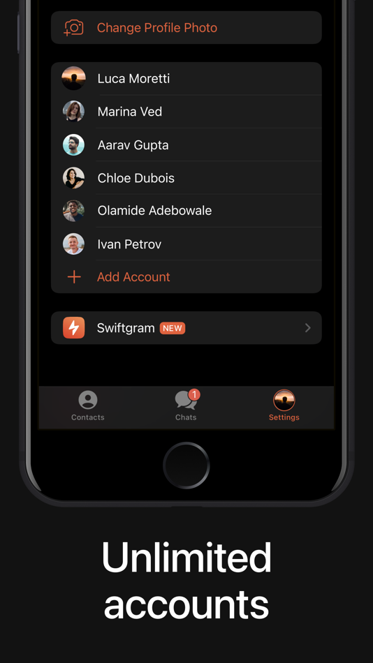 #3. Swiftgram: Telegram mod client (iOS) Podle: Akentech Ltd