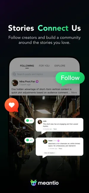 Meantio - Short Drama & Create screenshot 2