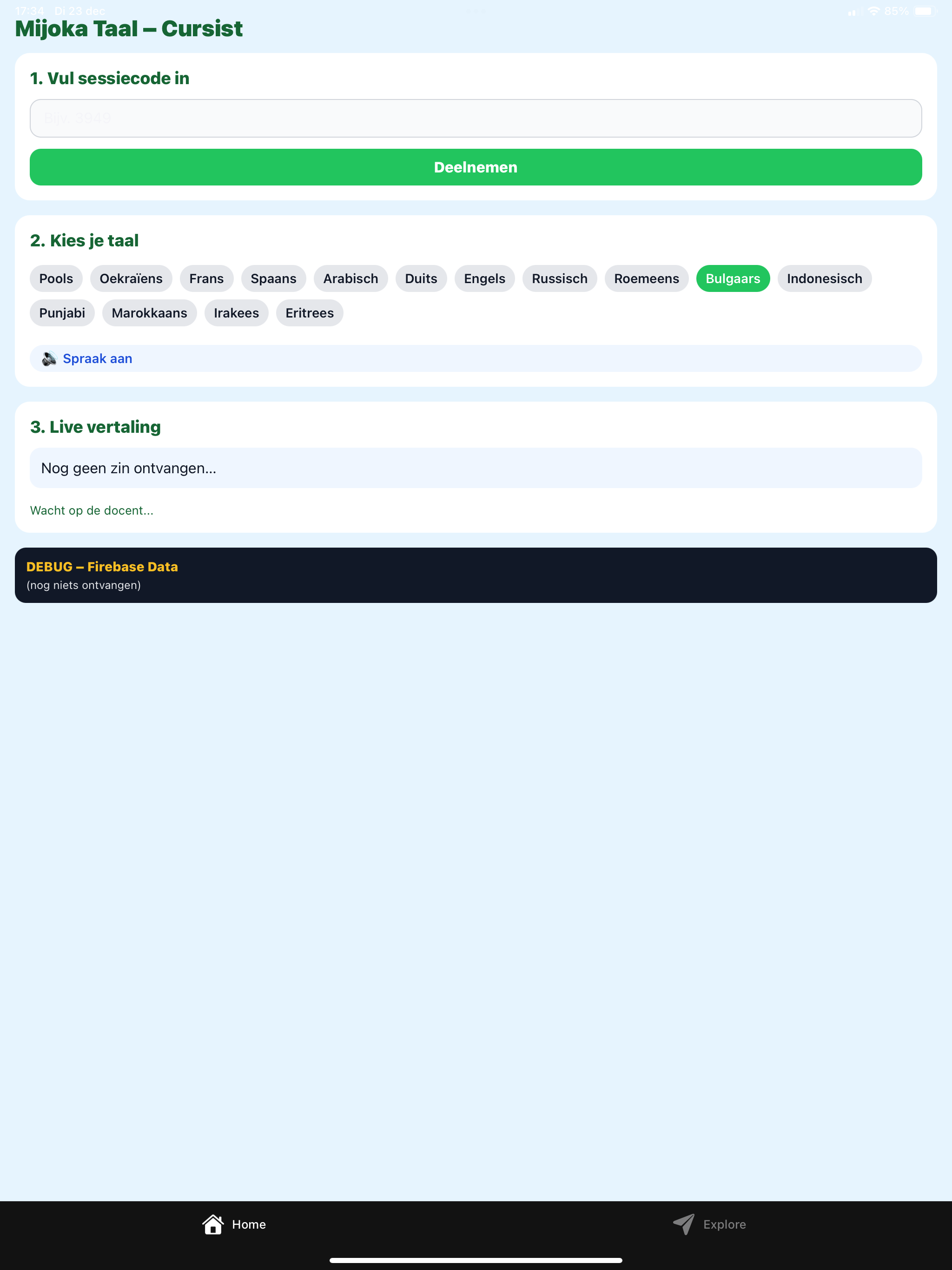 Mijoka Taal Cursist App