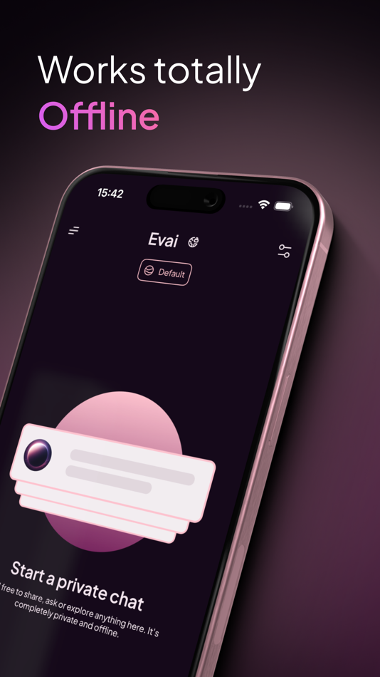 #2. Evai: AI Private Smart Chatbot (iOS) 由: Erwan ROMBO