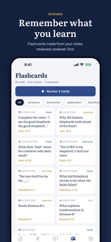 Bible Note Taker & Flashcards Screenshot 3 of 6