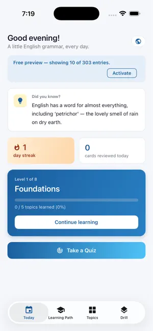 Grammar Index - International screenshot 1