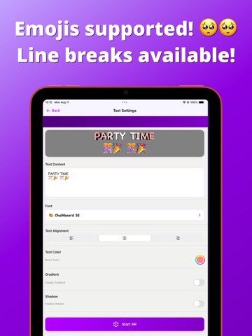 3D Text AR : 3D Text Creator iPad screenshot