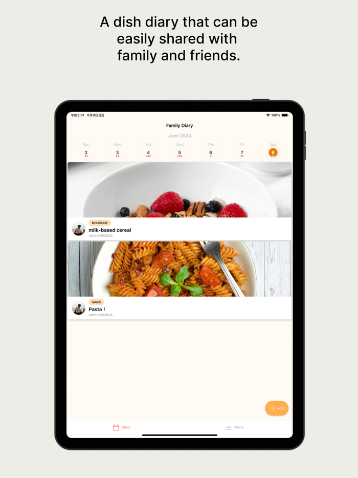 Dish Diary Connect with Food