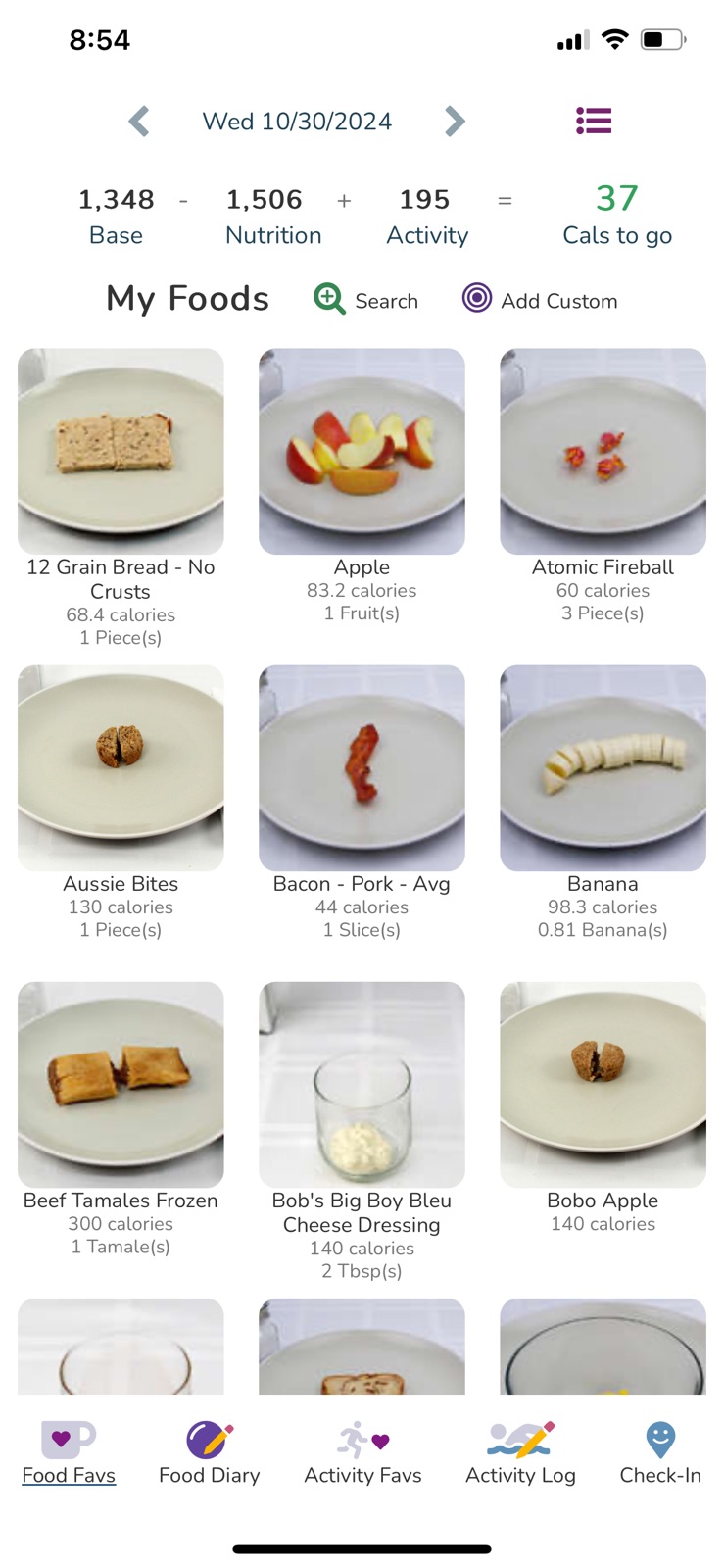 Figwee Calorie Counter iphone screenshot 2