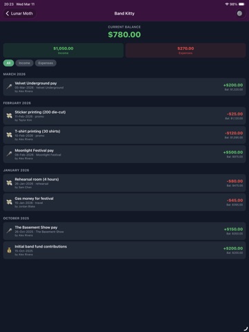 BandChat - Band Manager iPad screenshot