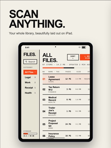 PDF Scanner: OCR & Search iPad screenshot