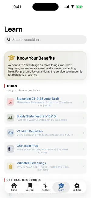 AfterAction: Vet Symptom Log screenshot 4