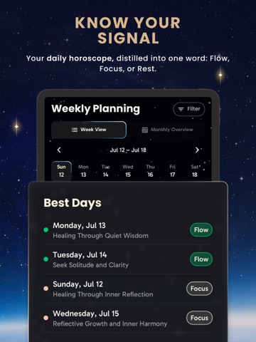 Galactic Planner iPad screenshot
