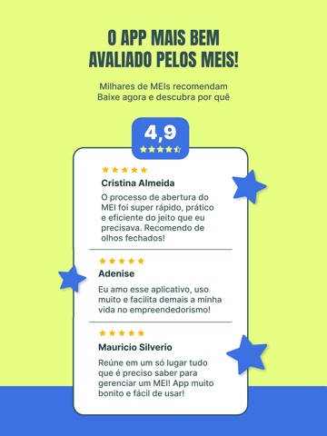 Mais MEI: abrir MEI, DASN, DAS iPad screenshot 2